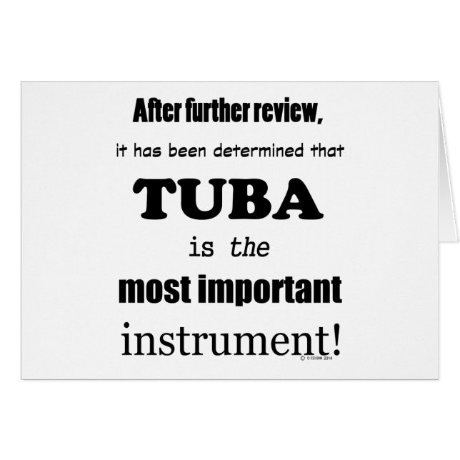 Tuba Most Important Instrument (Front Horizontal)