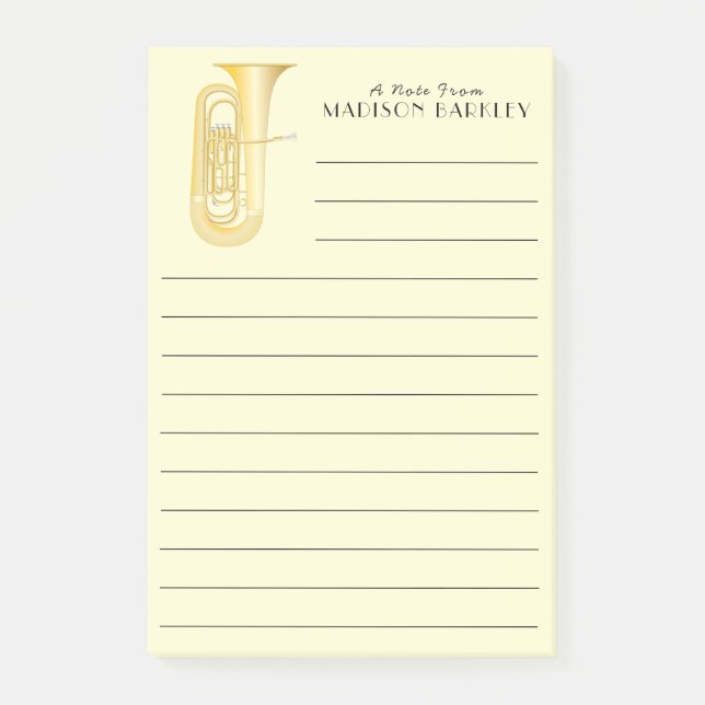 Tuba Music Teacher Post-it Notes (Front)