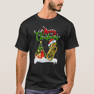 Tuba Music Xmas Decorations Santa Tuba Christmas T-Shirt