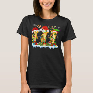 Tuba Music Xmas Lighting Funny Tuba Christmas T-Shirt