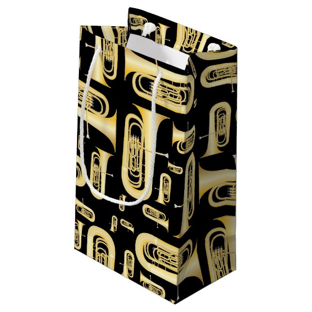 Tuba Musician Band Teacher Medium Gift Bag (Back Angled)
