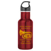 Tuba Player High School Band Gold Personalised