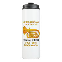Tuba Player High School Band Gold Personalised