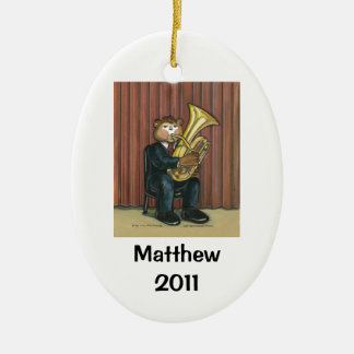Tuba Player Personalised Ornament
