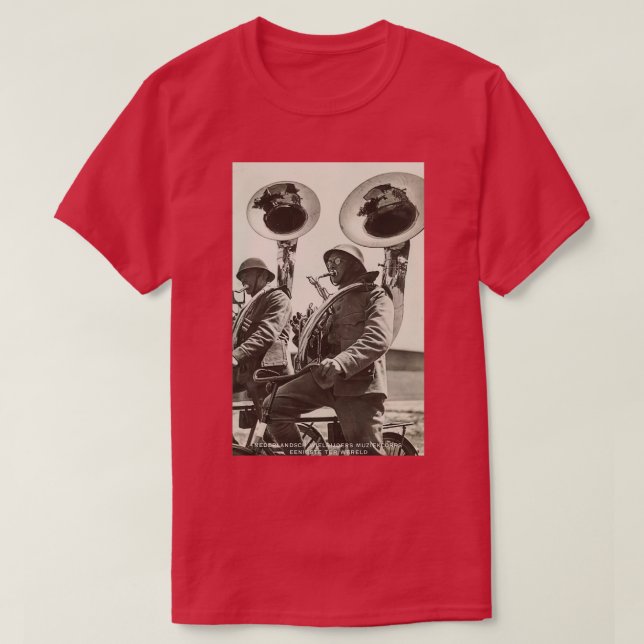 Tuba Players Vintage Photo 1920s  T-Shirt (Design Front)