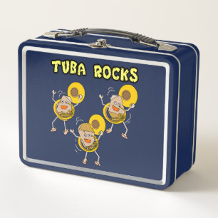 Tuba Rocks Metal Lunch Box