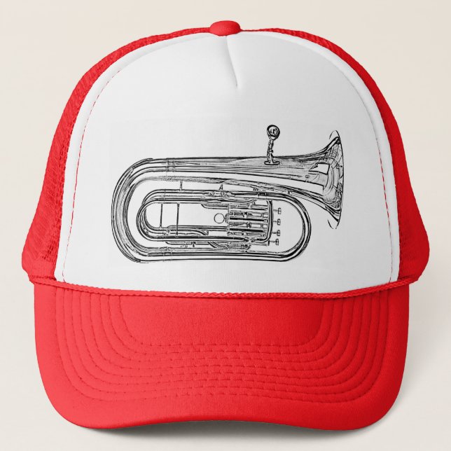 Tuba Sousaphone Cap or Truckers Hat (Front)
