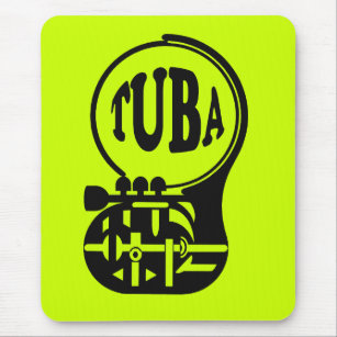 TUBA  , Tuba Player Mouse Pad