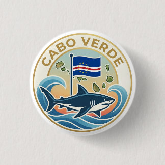 Tubarões Azuis - Cabo Verde 3 Cm Round Badge