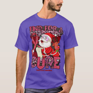 Tuberculosis Awareness leopard christmas cure sant T-Shirt