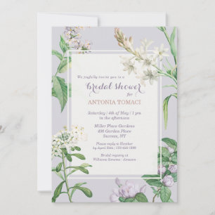 Tuberose Blooms Bridal Shower Invitation