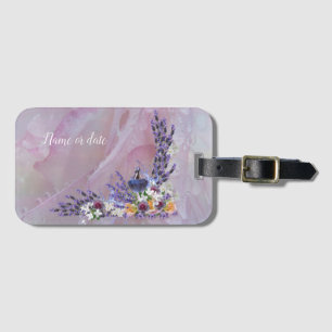 Tuberose & Lavender Blooms Luggage Tag
