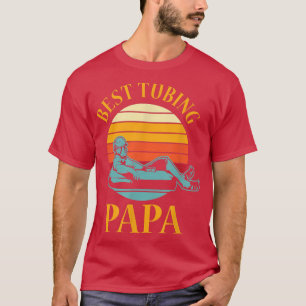 Tubing Papa River Tube Boat Water Snow Lake Tubes  T-Shirt