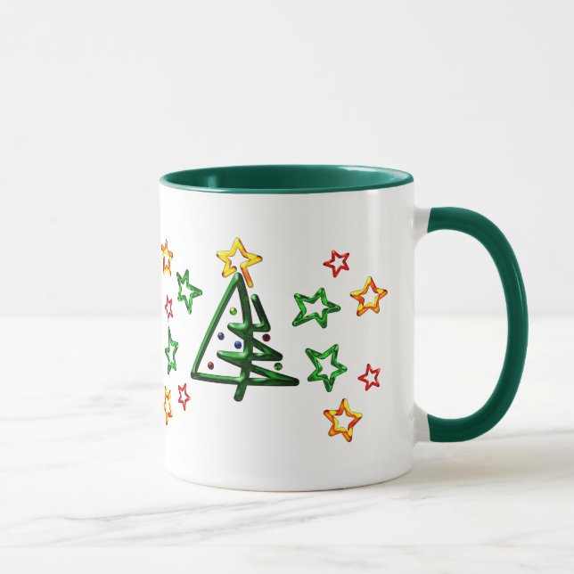 Tubular Chrome Christmas Tree Mug (Right)