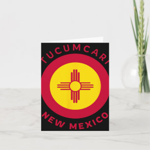 Tucari New Mexico Nm Flag Zia Souvenir Card