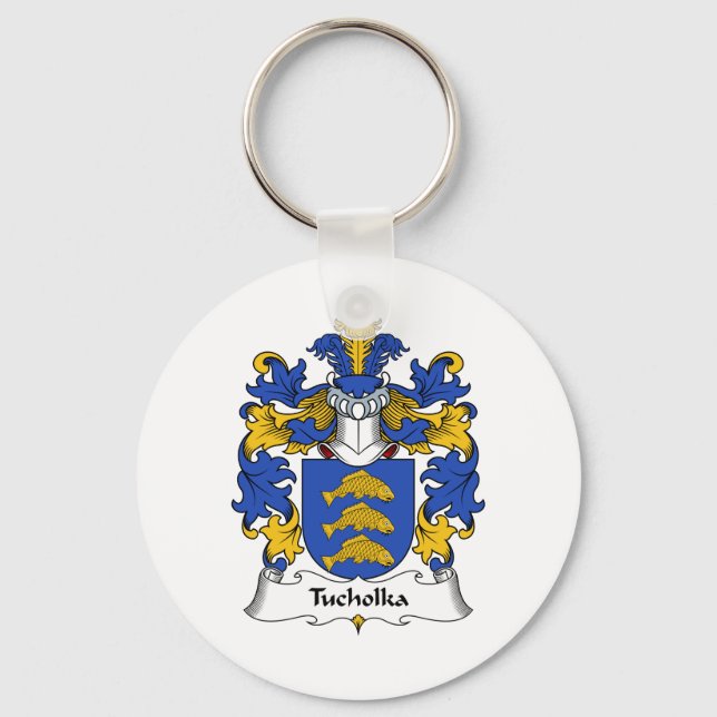 Tucholka Family Crest Key Ring (Front)
