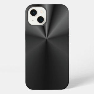 Tuck and Roll: Blalck Brushed Metal iPhone 13 Case