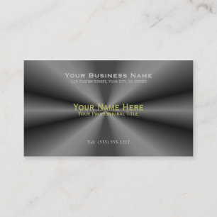 Tuck and Roll Charcoal Steel Business Card