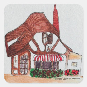 Tuck Box Logo Square Sticker