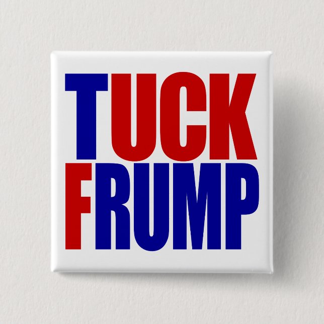 "TUCK FRUMP” 15 CM SQUARE BADGE (Front)