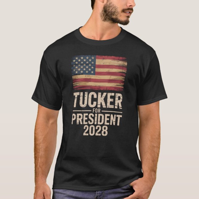 Tucker Carlson 2028 Political President T-Shirt (Front)