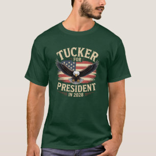 Tucker For President 2028 America First T-Shirt