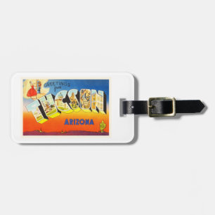 Tucson Arizona AZ Old Vintage Travel Souvenir Luggage Tag