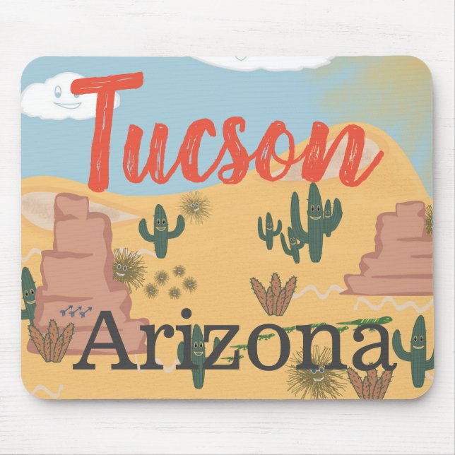 Tucson Arizona Cactus Mousepad (Front)