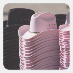 Tucson, Arizona. Cowboy hats for men and women Square Sticker