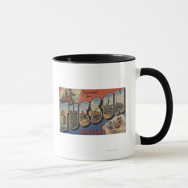 Tucson, Arizona - Large Letter Scenes 2 Mug (Right)