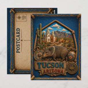 Tucson Arizona Postcard Vintage Travel