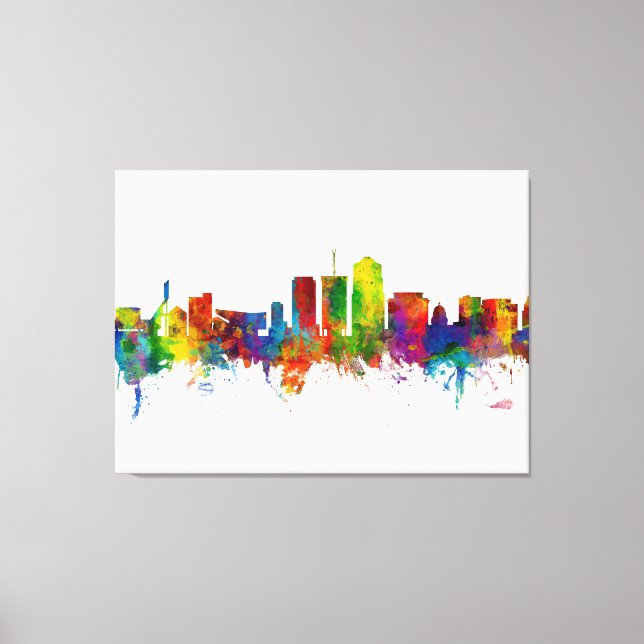 Tucson Arizona Skyline Canvas Print (Front)