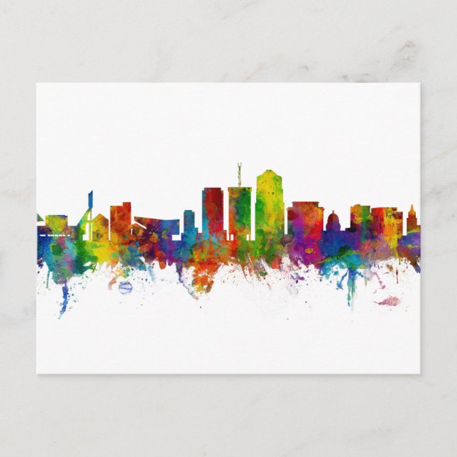 Tucson Arizona Skyline Postcard (Front)
