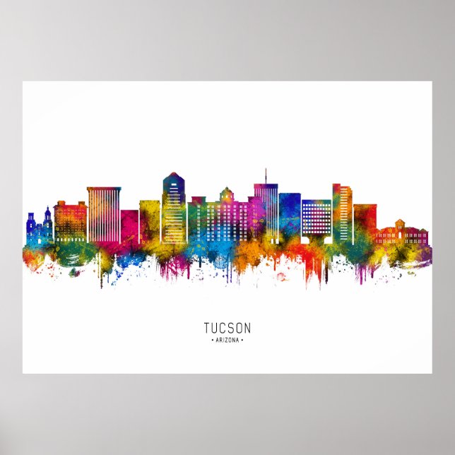 Tucson Arizona Skyline Poster (Front)