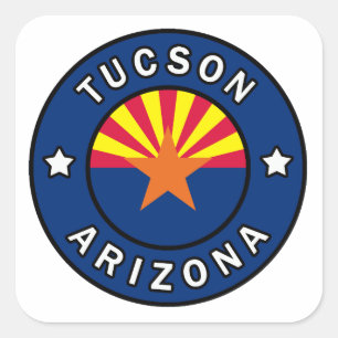 Tucson Arizona Square Sticker