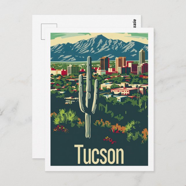 Tucson Arizona USA Famous Travel Place Postcard (Front/Back)