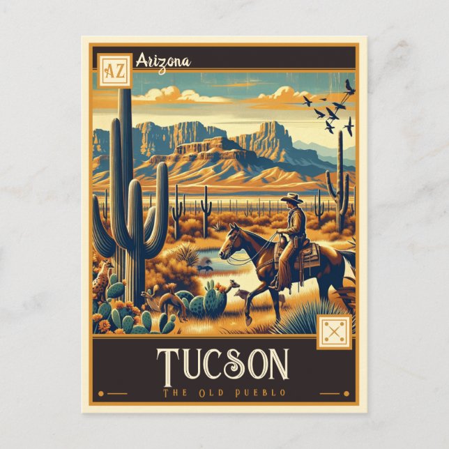 Tucson, Arizona | Vintage Postcard (Front)