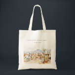 Tucson, Arizona Watercolor Landscape Wedding Tote Bag<br><div class="desc">Tucson,  Arizona Landscape Wedding Collection. If you need any further customisation please feel free to email me on yellowfebstudio@gmail.com. or message via Zazzle.</div>