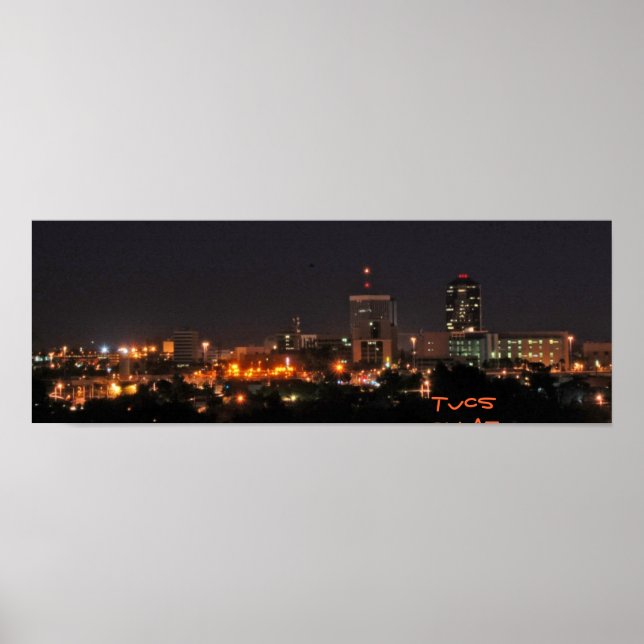 Tucson at Night Poster (Front)