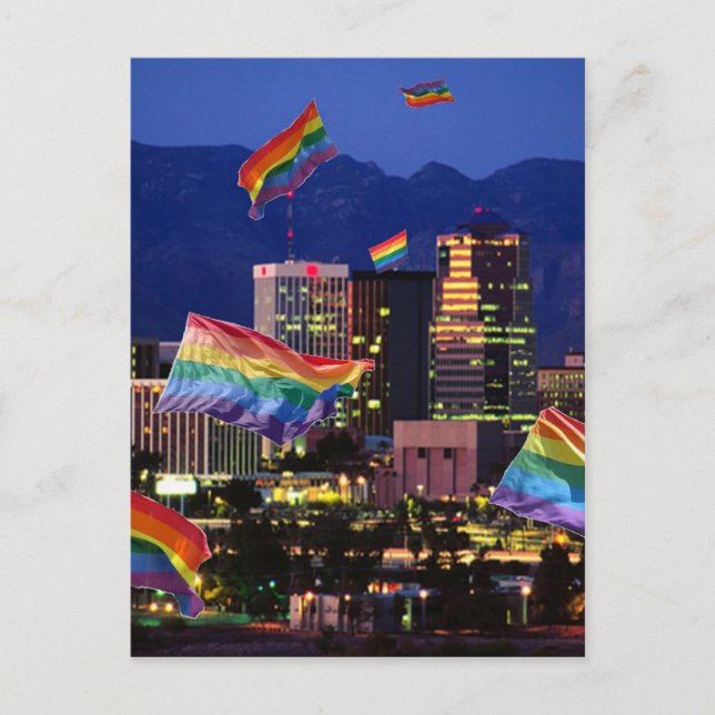 Tucson, AZ Flying Pride Postcard (Front)