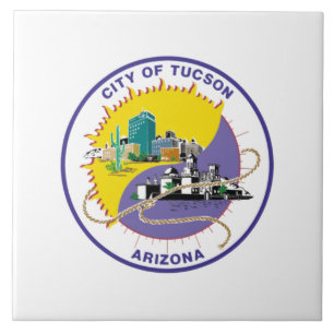 Tucson city flag tile