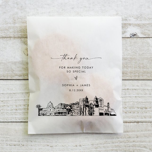 Tucson Skyline Wedding Thank You Favour Bags (Creator Uploaded)