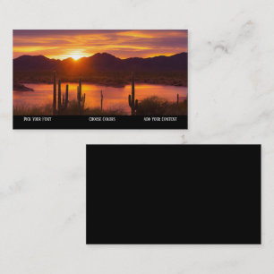 Tucson Sunset Desert Business Card