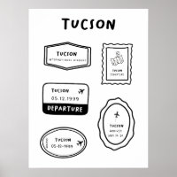 Tucson - Travel Stamp Collection | Minimalist