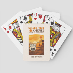 Tucumcari Centennial Adobe Sunset Deck Playing Cards