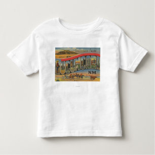 Tucumcari, New Mexico - Large Letter Scenes Toddler T-Shirt