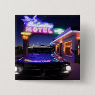 Tucumcari, New Mexico, United States. Route 66 15 Cm Square Badge