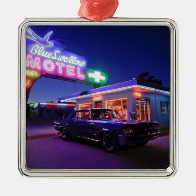 Tucumcari, New Mexico, United States. Route 66 2 Metal Tree Decoration (Front)