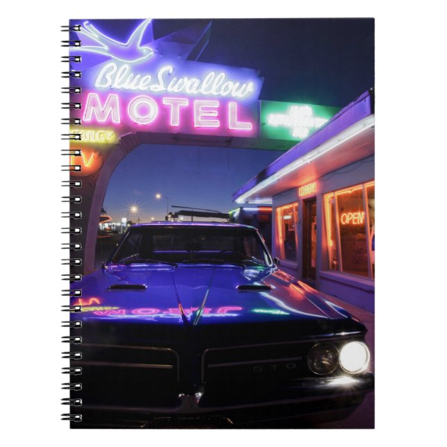 Tucumcari, New Mexico, United States. Route 66 Spiral Notebook (Front)