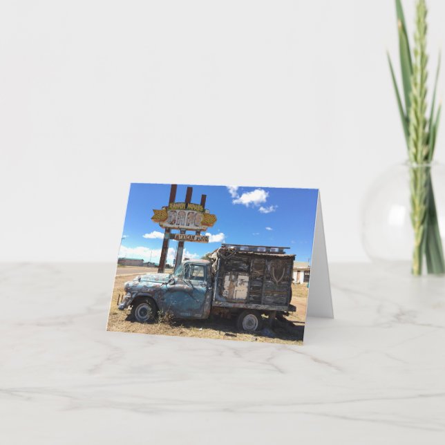 tucumcari truck notecard (blank inside) (Front)
